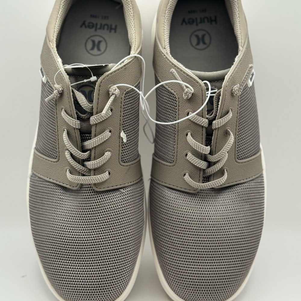 Hurley Men’s Shoreline Casual Sneakers – Gray 10.5